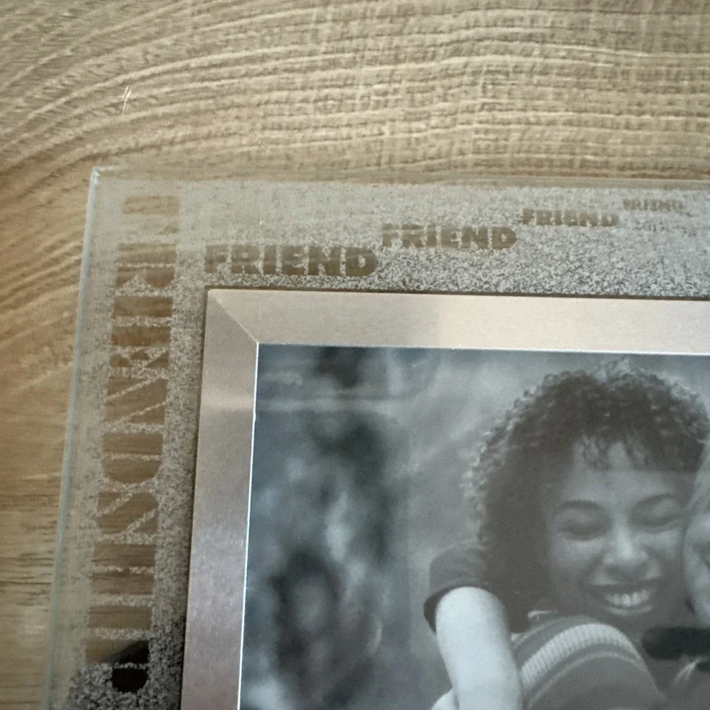 Friends Picture Frame Glass Best Friend Gift Friendship Free Standing Hanging‎